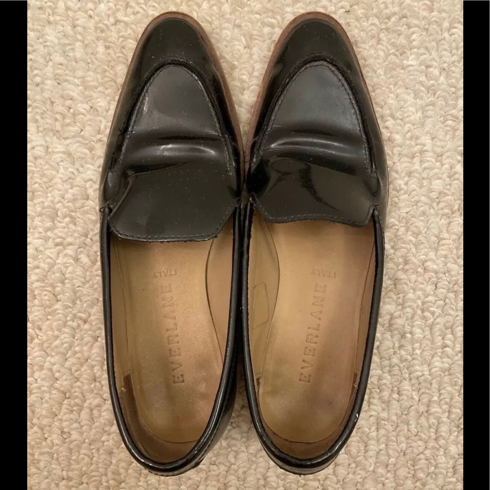 Evarlane patent loafer/ size 5